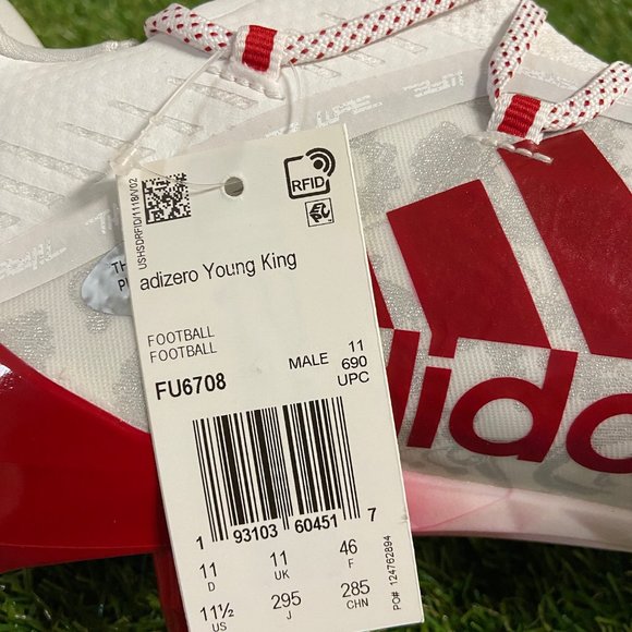 Adidas Adizero Reign Young King Football Cleats Red FU6708 Men\'s Size NEW main image 9